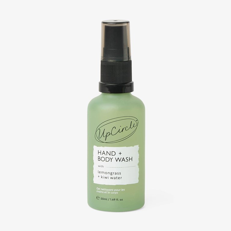 Natural Hand + Body Wash With Lemongrass - Travel Size