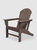 UM HDPE Adirondack Chair  - Dark Brown