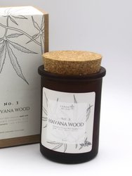 #3 Havana Wood Cannabis Coconut Wax Candle