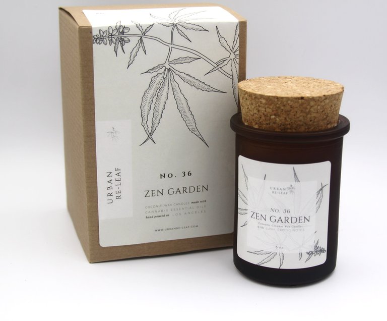 #36 Zen Garden Cannabis Coconut Wax Candle