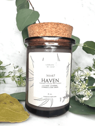 #67 Haven Candle - Breathe & Relax Candle Line Limited Edition Taupe Jars