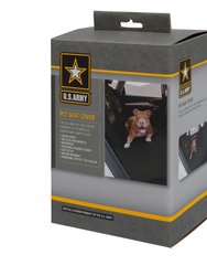 US Army Car Seat Pet Hammock Cover - Black