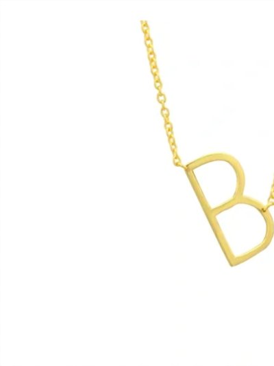 U.S. Jewelry House Sideways Initial Necklace B product