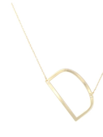 U.S. Jewelry House Sideways Initial Necklace - Gold product
