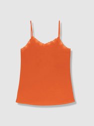 Soft Silk Camisole - Spicy Orange