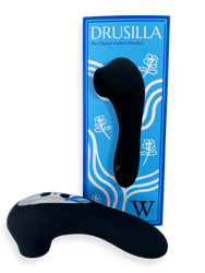 Clitoral Sucking Vibrator and Vibrating Dildo Drusilla - Black