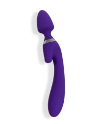 Dual-Head, Magic Wand Vibrator, Dildo Vesta - Purple