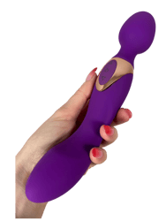 Dual-Headed Wand Vibrator, Wand Massager Rhea - Purple