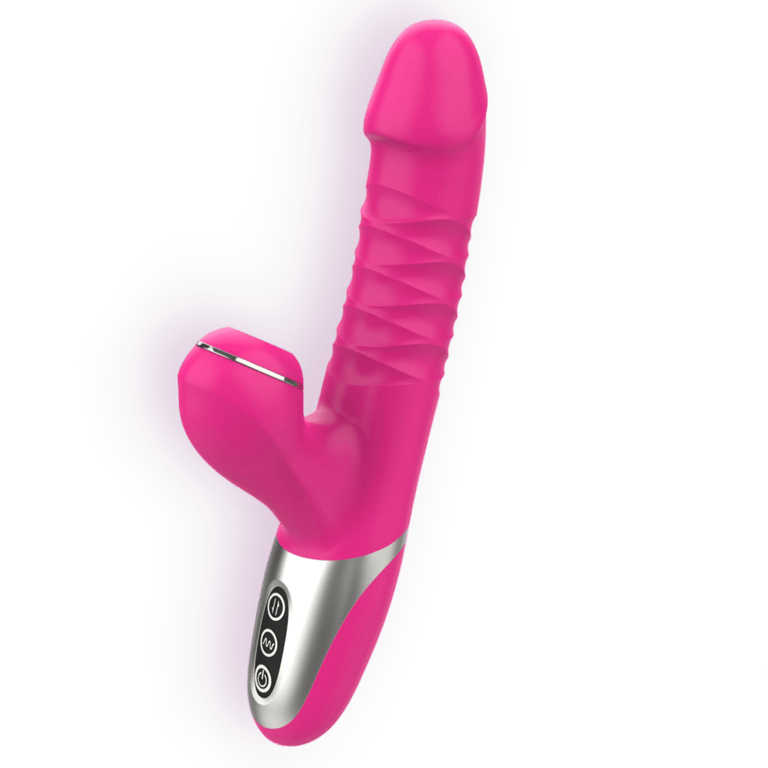 G-Spot Dildo, Thrusting And Sucking Vibrator Abundantia - Pink