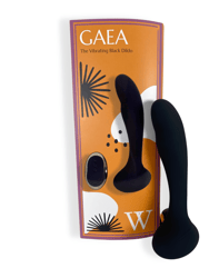 Gaea Remote Vibrating Dildo, The Best Remote Vibrator For Women, Men - Black