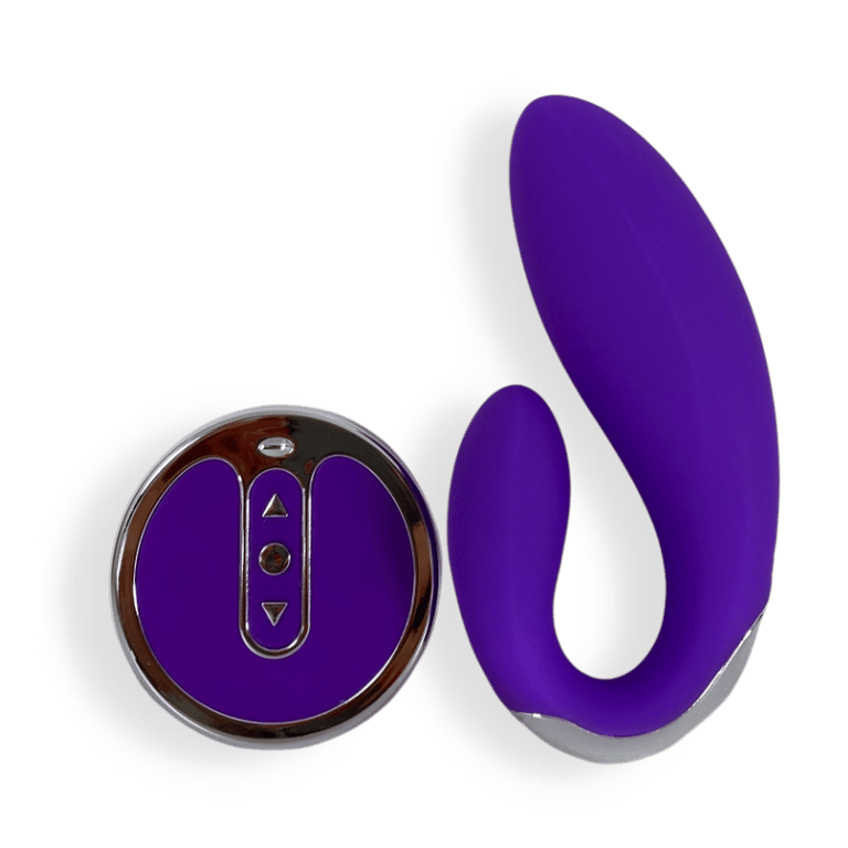 Remote Control Dildo & Pulsating Vibrator Athena - Purple