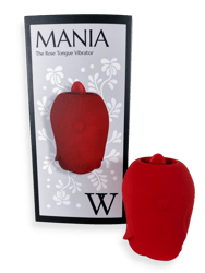 Rose Tongue Vibrator Mania - Red - Red