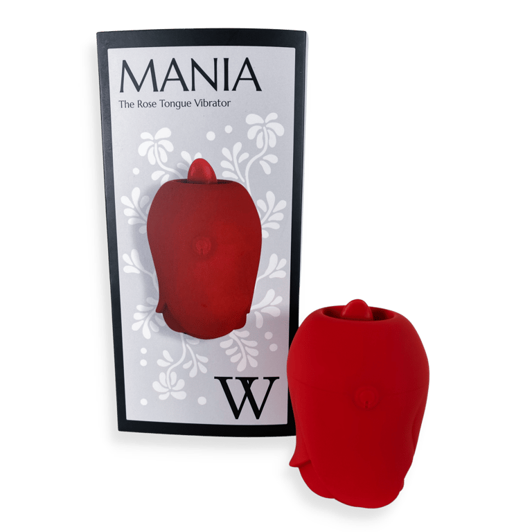 Rose Tongue Vibrator Mania - Red - Red
