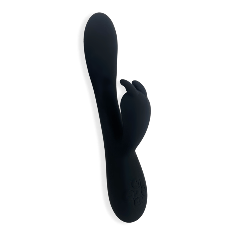 The Black Heating Bunny Vibrator Eris - Matte Black