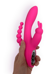 Triple Rabbit Vibrator Ambrosia - Pink