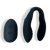 U-Shaped, C-Shaped Vibrator Hestia - Black - Black