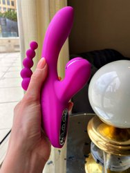 Ultimate Vibrating Clitoral, G-spot, Anal Vibrator Cardea - Purple