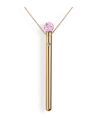 Vibrating Necklace, Wearable Necklace Vibrator Minerva - Gold-Plated