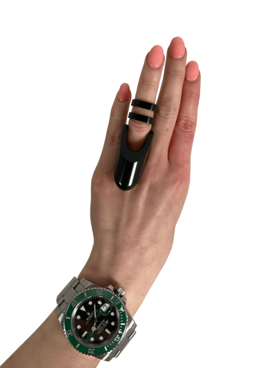 V For Vibes Wearable Vibrating Ring, Ring Vibrator Clio - Dark Gray product