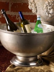 Pewter Medici Bead Ice Tub/Punch Bowl