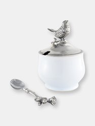 Song Bird Sugar Bowl and Spoon