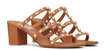 Valentino Garavani Women's Rockstud 60mm Leather Sandals, Cognac