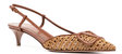 Women's 50mm VLogo Signature Slingback Pumps - Brown