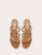 Women's Rockstud Leather Slide Sandals In Almond