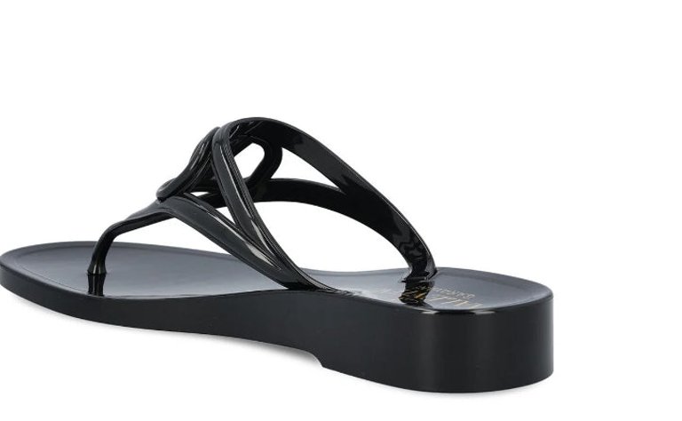 Women's VLogo Signature Slip-On Flip Flops, Black