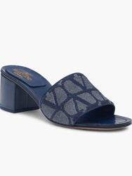 Women's VLogo Toile Iconographe Slide Sandal - Denim