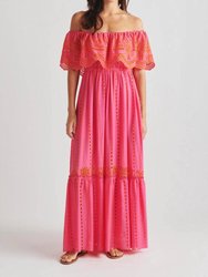 Dreamer Embroidered Maxi Dress - Rose