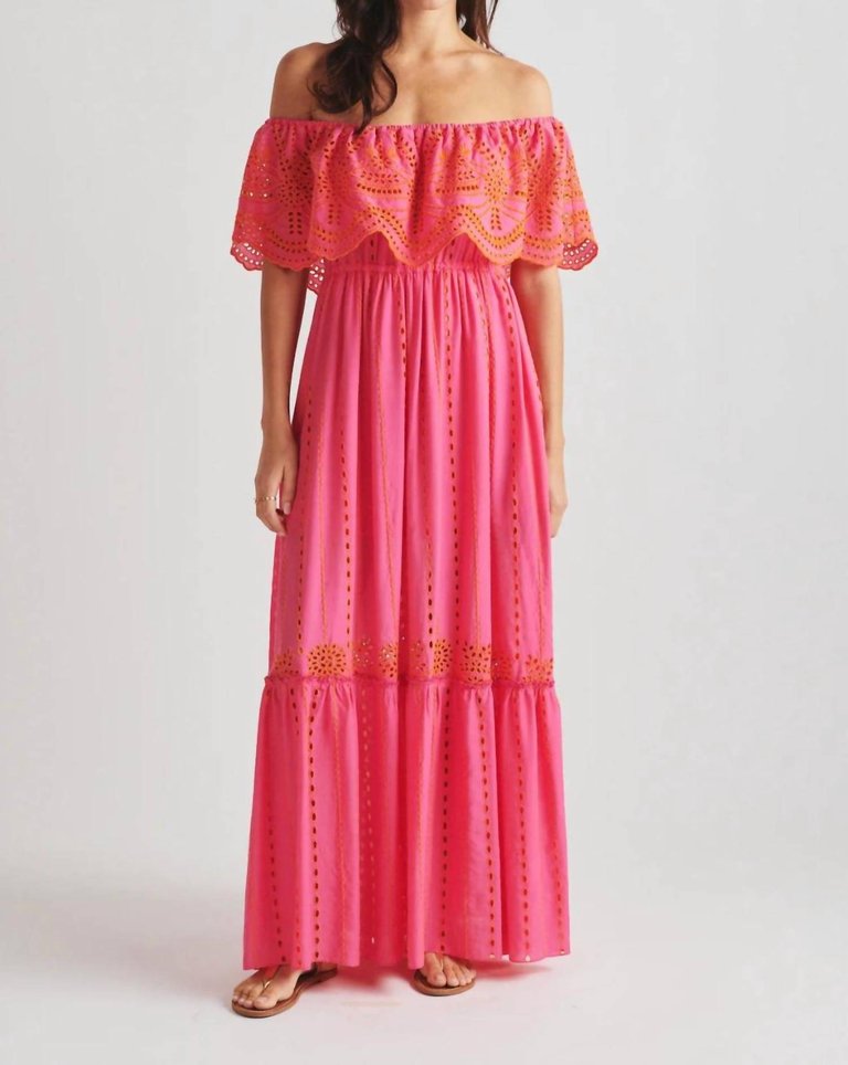 Dreamer Embroidered Maxi Dress - Rose