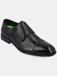 Atticus Double Monk Strap Dress Shoe - Black