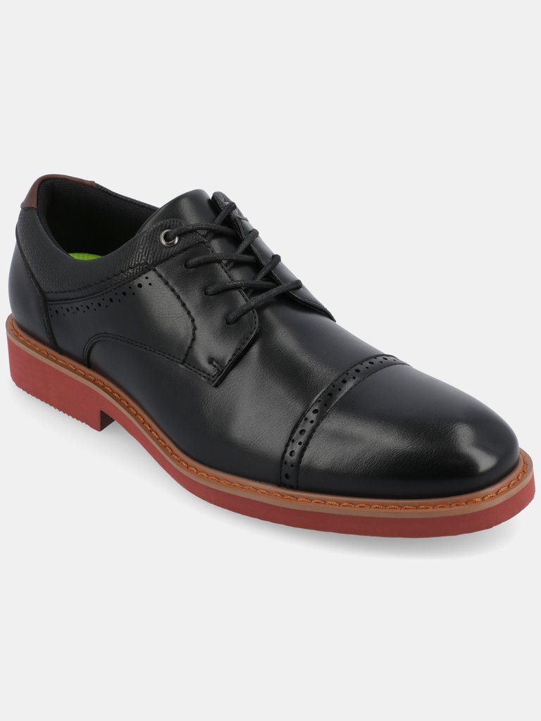 Dexter Cap Toe Derby Shoes - Black
