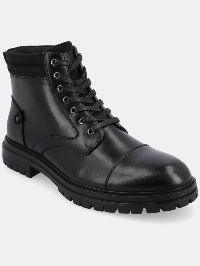 Fegan Cap Toe Boot - Black