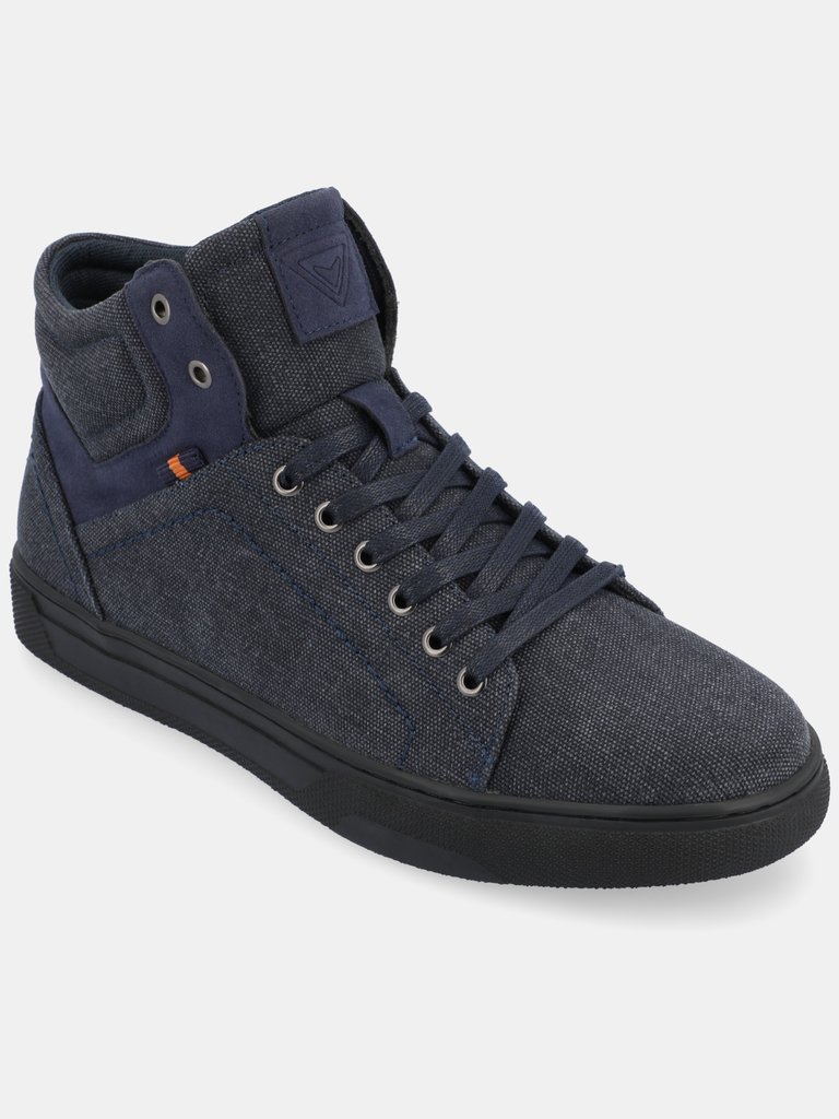 Justin High Top Sneaker - Navy