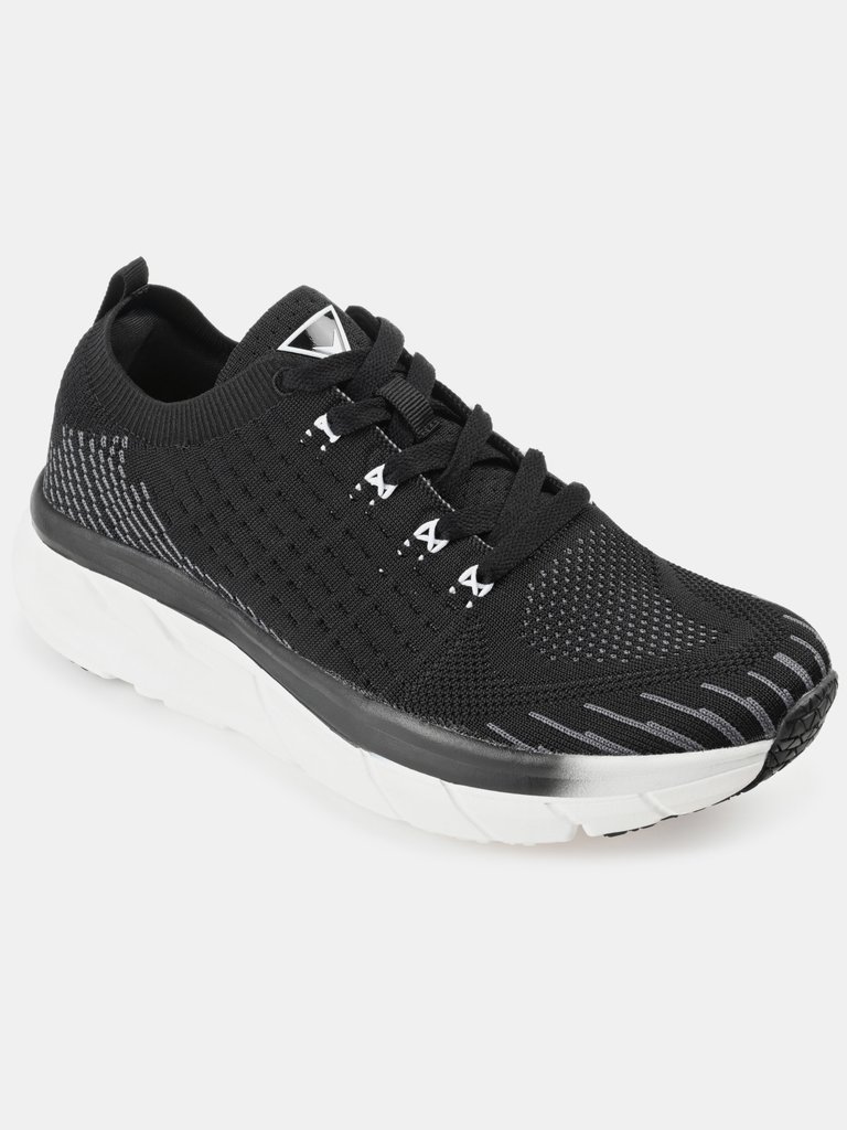 Vance Co. Curry Knit Walking Sneaker - Black