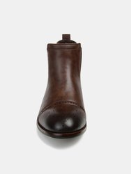 Vance Co. Garrett Wide Width Cap Toe Chelsea Boot