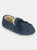 Vance Co. Men's Moccasin Slipper - Navy