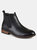 Vance Co. Men's Wide Width Landon Chelsea Dress Boot - Black