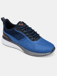 Vance Co. Spade Casual Knit Walking Sneaker - Blue