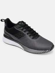 Vance Co. Spade Casual Knit Walking Sneaker - Black