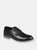 Vance Co. Alston Textured Plain Toe Derby - Black