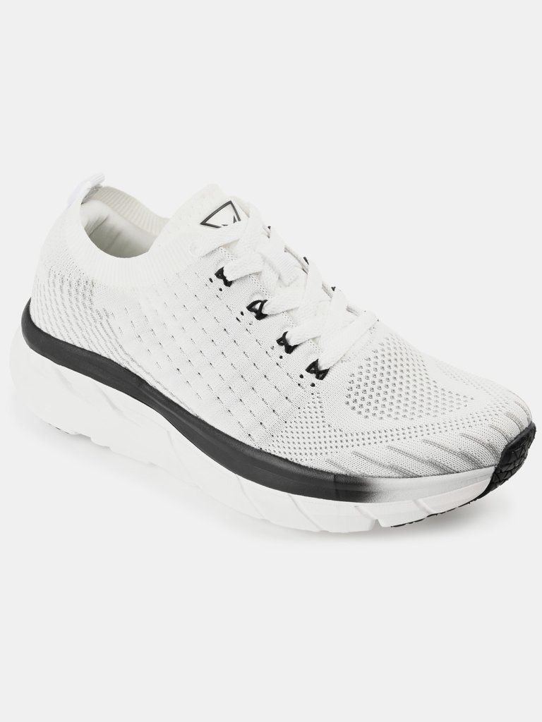 Vance Co. Curry Knit Walking Sneaker - White
