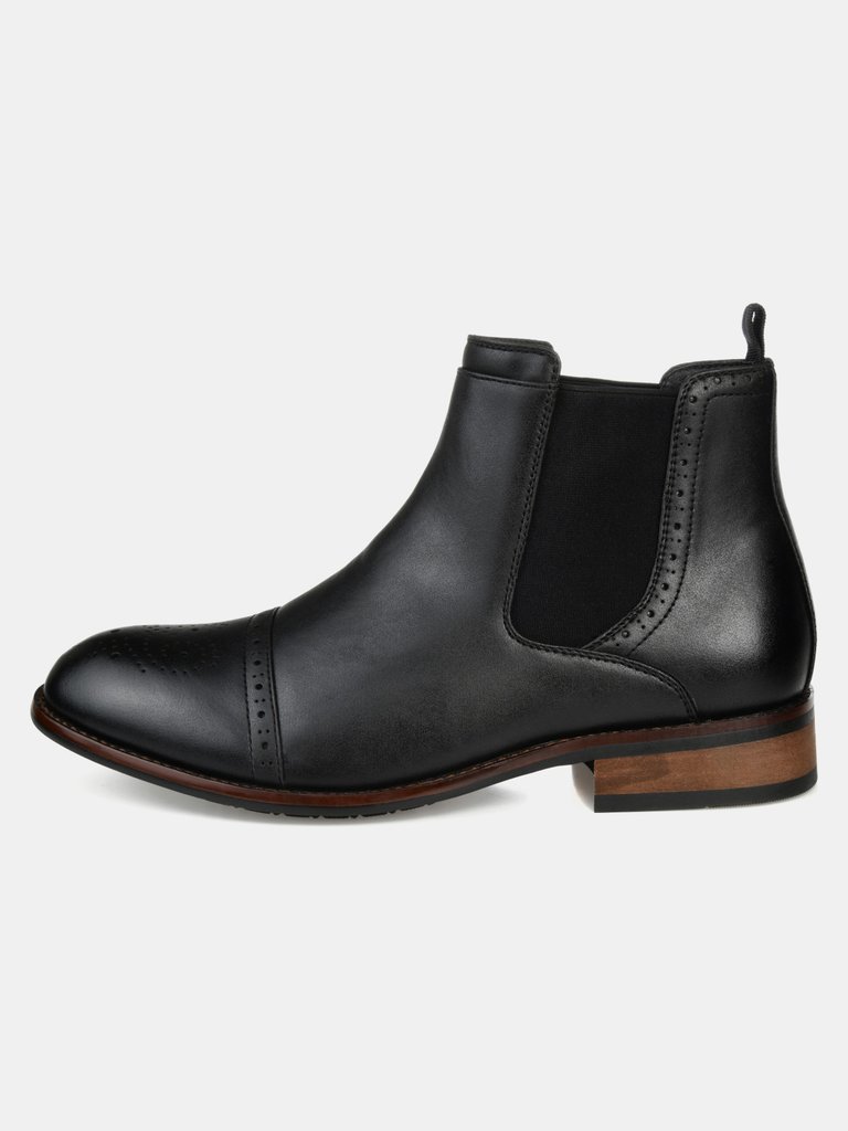 Vance Co. Garrett Wide Width Cap Toe Chelsea Boot