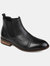 Vance Co. Garrett Wide Width Cap Toe Chelsea Boot - Black