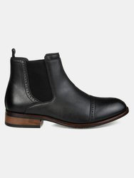 Vance Co. Garrett Wide Width Cap Toe Chelsea Boot