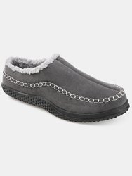 Vance Co. Godwin Moccasin Clog Slipper - Grey