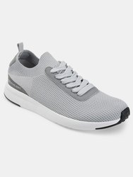 Vance Co. Grady Casual Knit Walking Sneaker - Grey