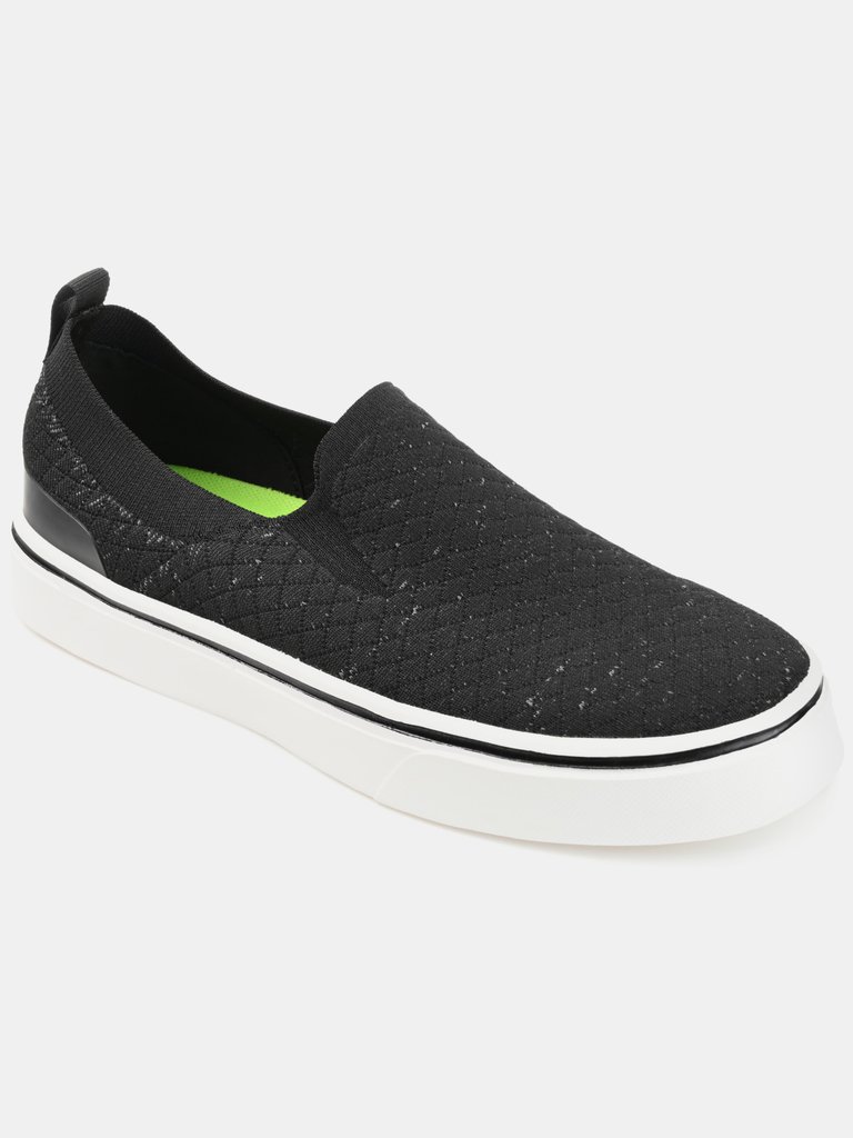Vance Co. Hamlin Casual Knit Slip-on Sneaker - Black